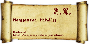 Megyaszai Mihály névjegykártya